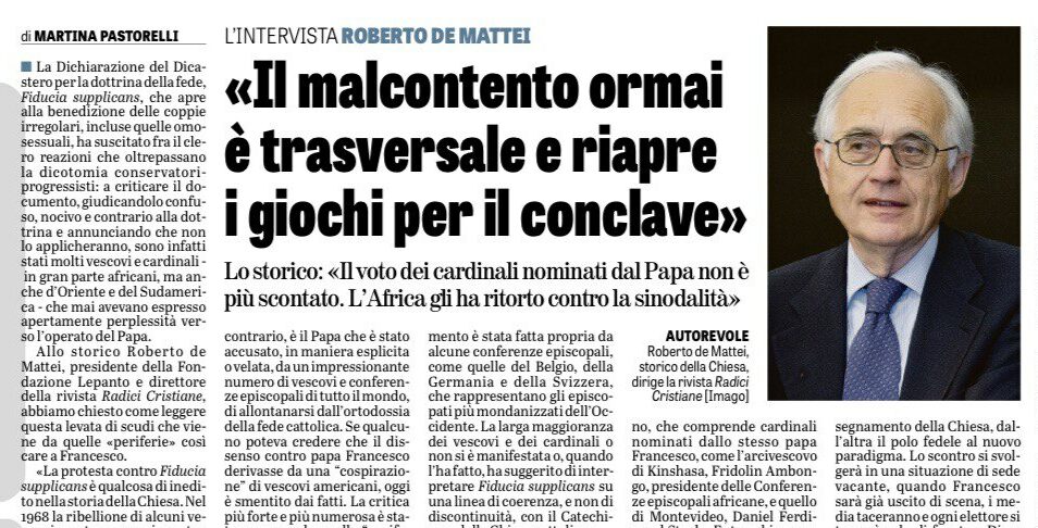 La Verità 31 dicembre 2023 il blog di Martina Pastorelli